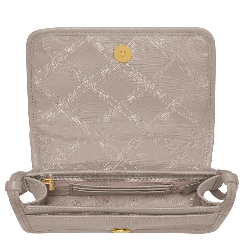 Clutch Longchamp Le Foulonné XS Femme Grise | 1586-DNAYM