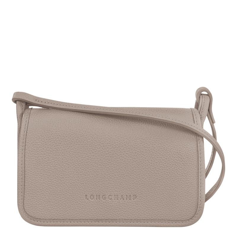 Clutch Longchamp Le Foulonné XS Femme Grise | 1586-DNAYM