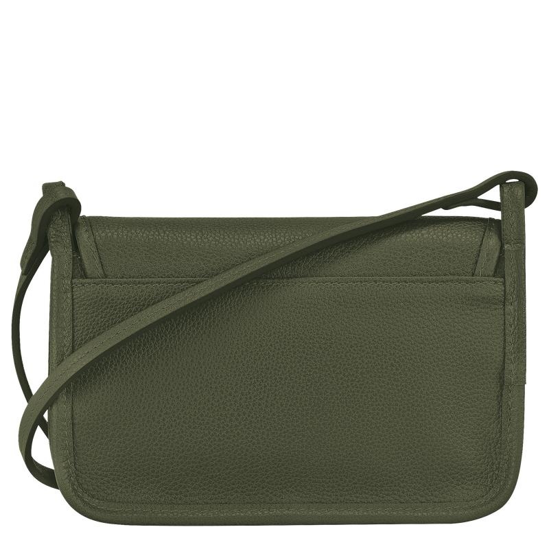 Clutch Longchamp Le Foulonné XS Femme Kaki | 1037-CFYDX