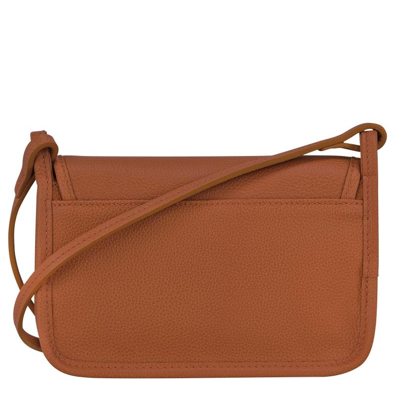 Clutch Longchamp Le Foulonné XS Femme Marron | 7321-FXVNE