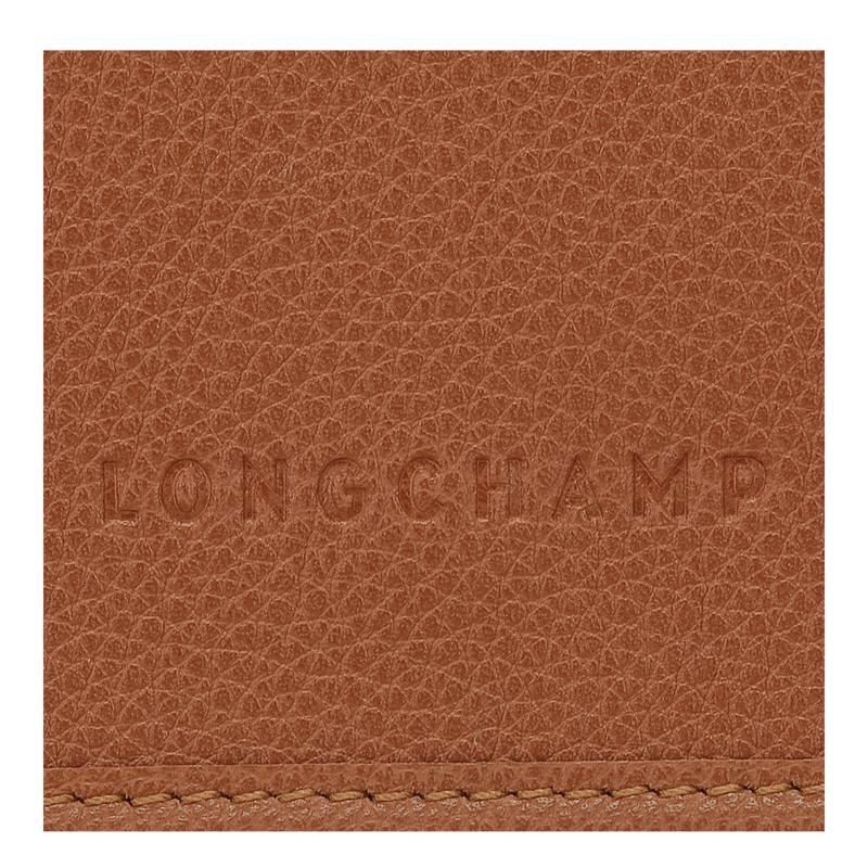 Clutch Longchamp Le Foulonné XS Femme Marron | 7321-FXVNE