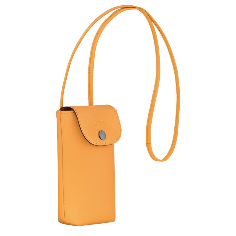 Coque Longchamp Le Pliage Xtra with leather lace Femme Abricot Orange | 3185-AEIXU