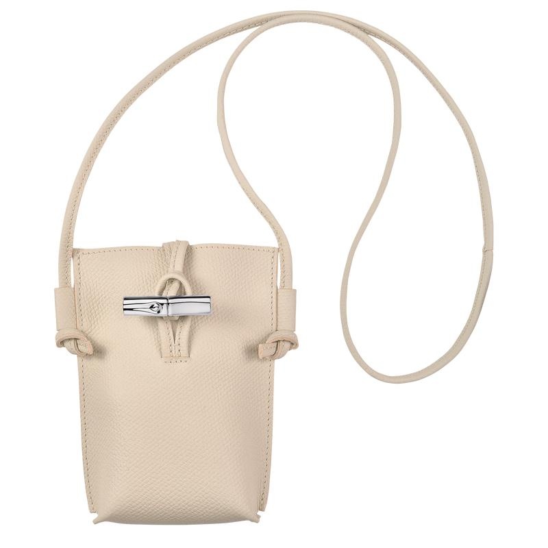 Coque Longchamp Roseau with lace Femme Blanche | 1850-GWLFB