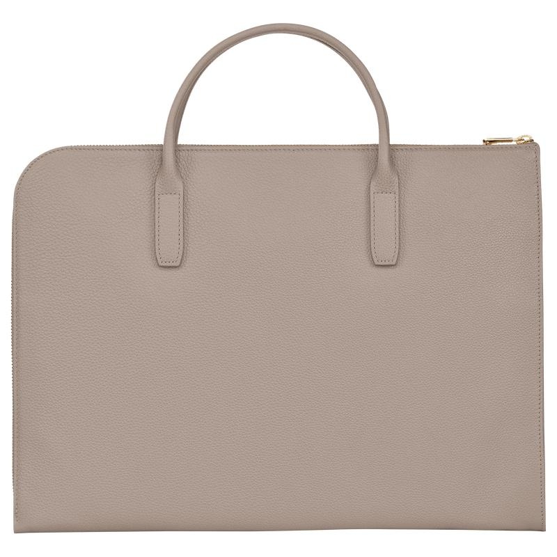 Mallette Longchamp Le Foulonné S Femme Grise | 8492-YJLGB