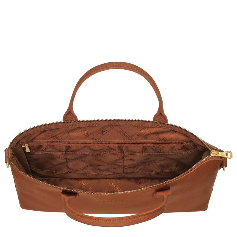 Mallette Longchamp Le Foulonné S Femme Marron | 1459-JFGLI