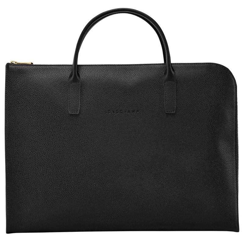 Mallette Longchamp Le Foulonné S Femme Noir | 5286-SERZV