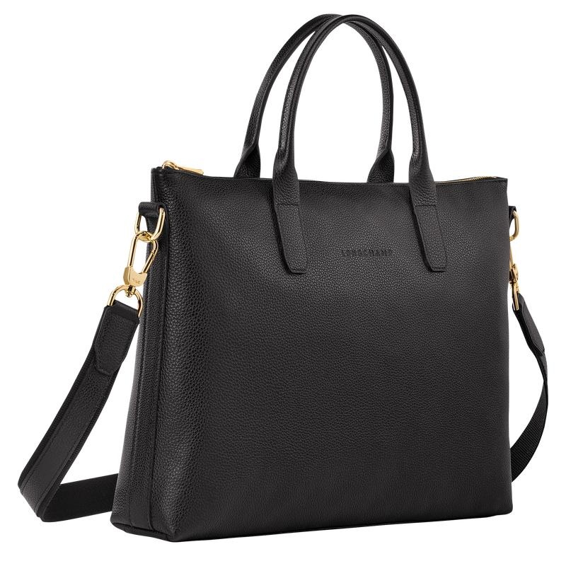 Mallette Longchamp Le Foulonné S Femme Noir | 0126-YJTUM