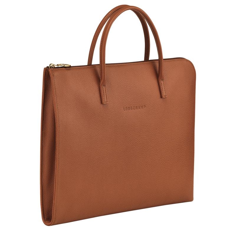 Mallette Longchamp Le Foulonné S Homme Marron | 3801-OTDGH