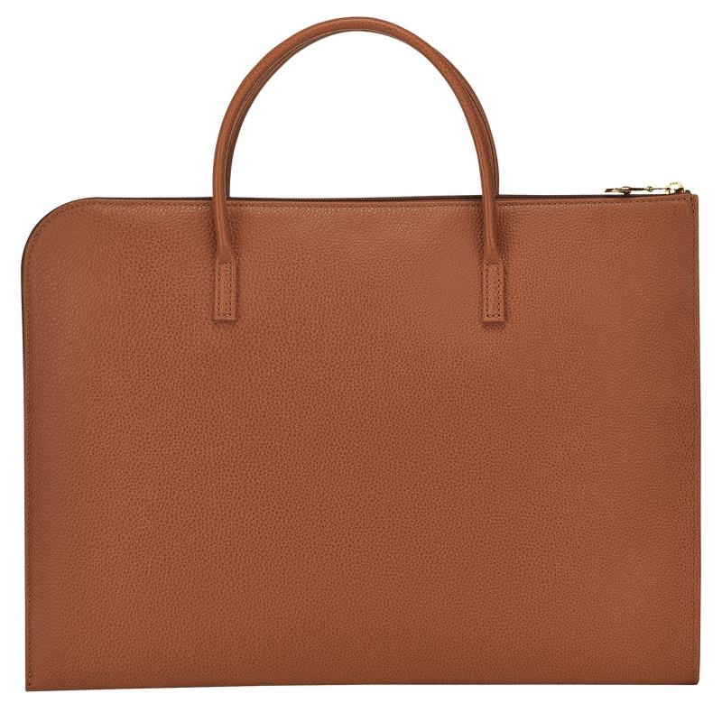 Mallette Longchamp Le Foulonné S Homme Marron | 3801-OTDGH