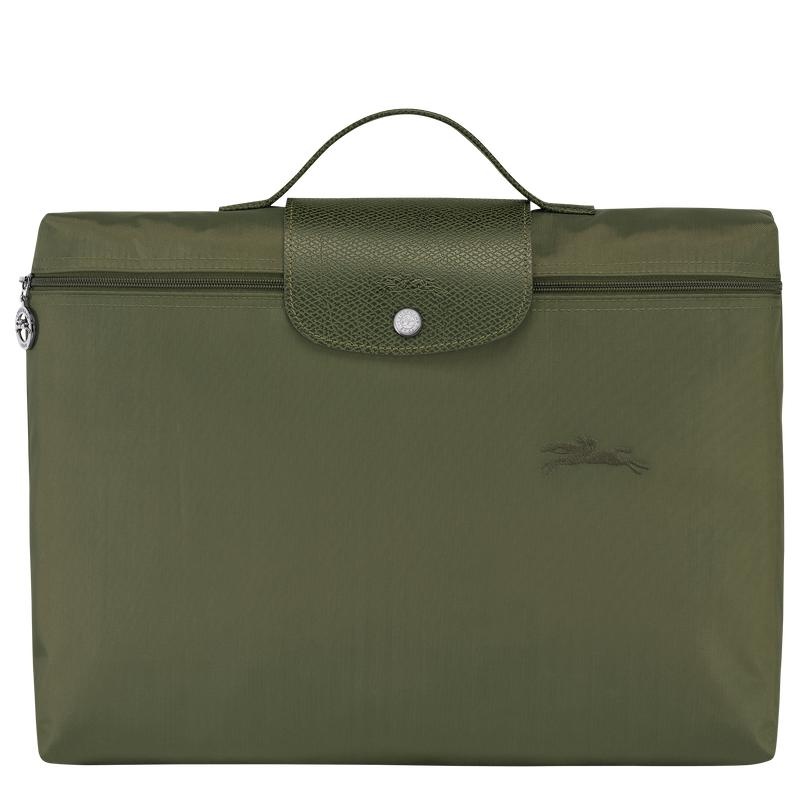 Mallette Longchamp Le Pliage Green S Homme Vert | 7615-VXJLR