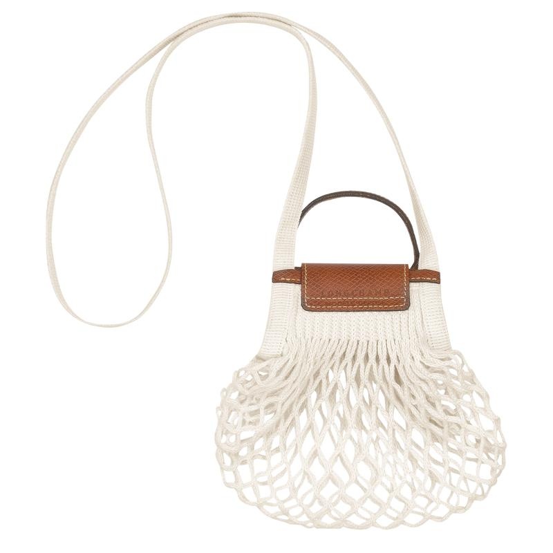 Mesh Bag Longchamp Le Pliage Filet XS Femme Blanche | 0365-WESNQ