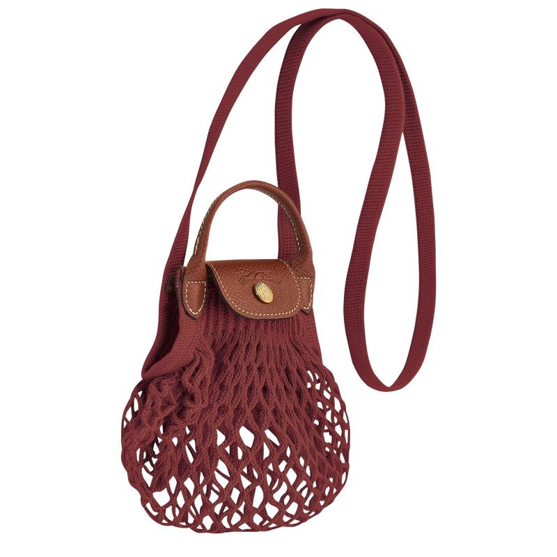 Mesh Bag Longchamp Le Pliage Filet XS Femme Marron | 9412-KOUPB