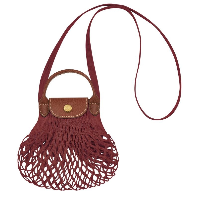 Mesh Bag Longchamp Le Pliage Filet XS Femme Marron | 9412-KOUPB