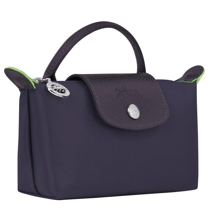 Pochettes Longchamp Le Pliage Green with handle Homme Violette | 3546-CIHNV