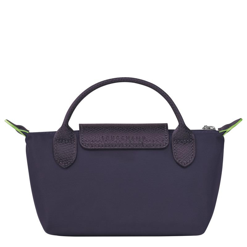 Pochettes Longchamp Le Pliage Green with handle Homme Violette | 3546-CIHNV