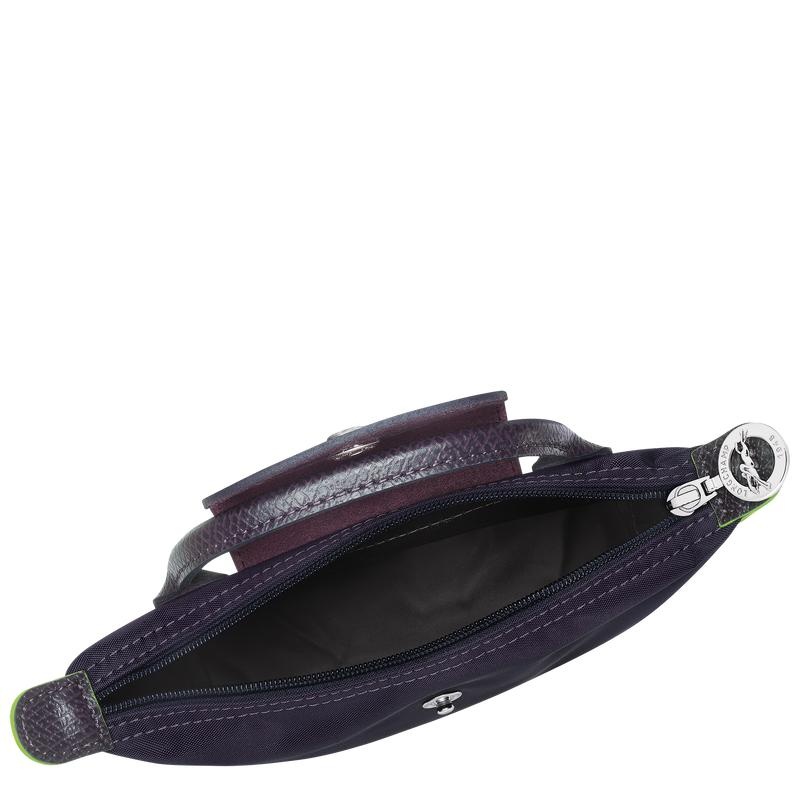 Pochettes Longchamp Le Pliage Green with handle Homme Violette | 3546-CIHNV