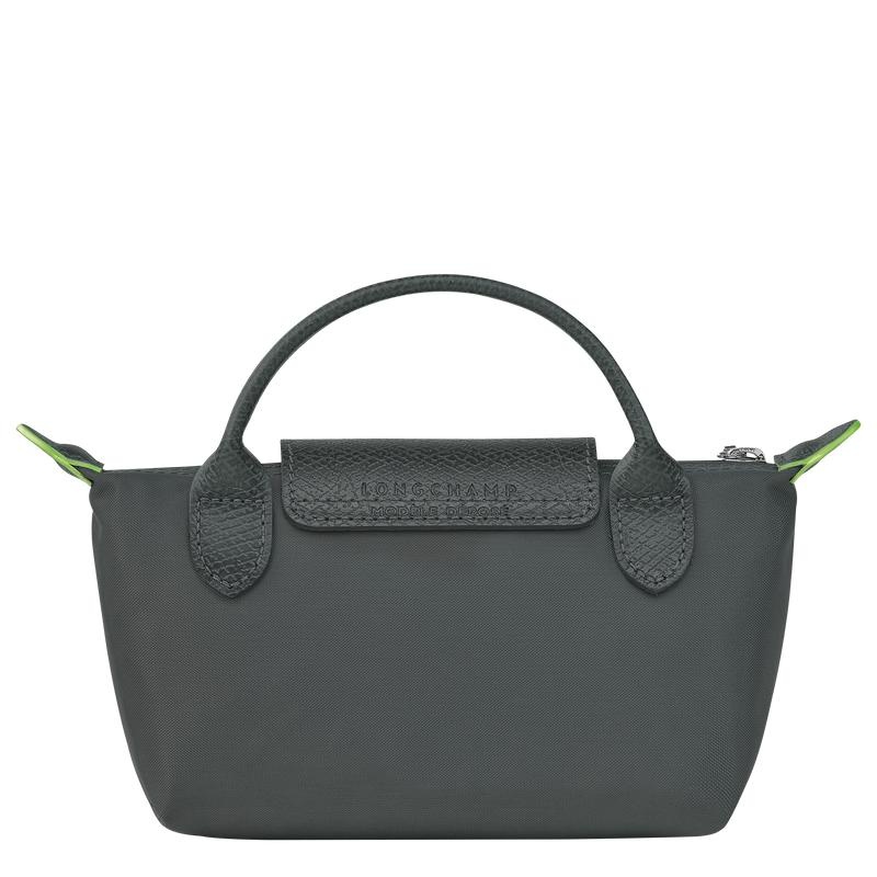 Pochettes Longchamp Le Pliage Green with handle Homme Grise | 0382-GJVSD