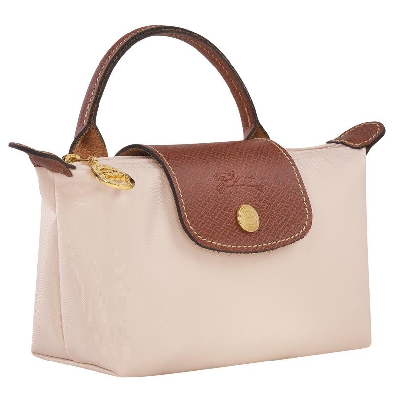 Pochettes Longchamp Le Pliage Original with handle Femme Blanche | 6058-ZEBFH