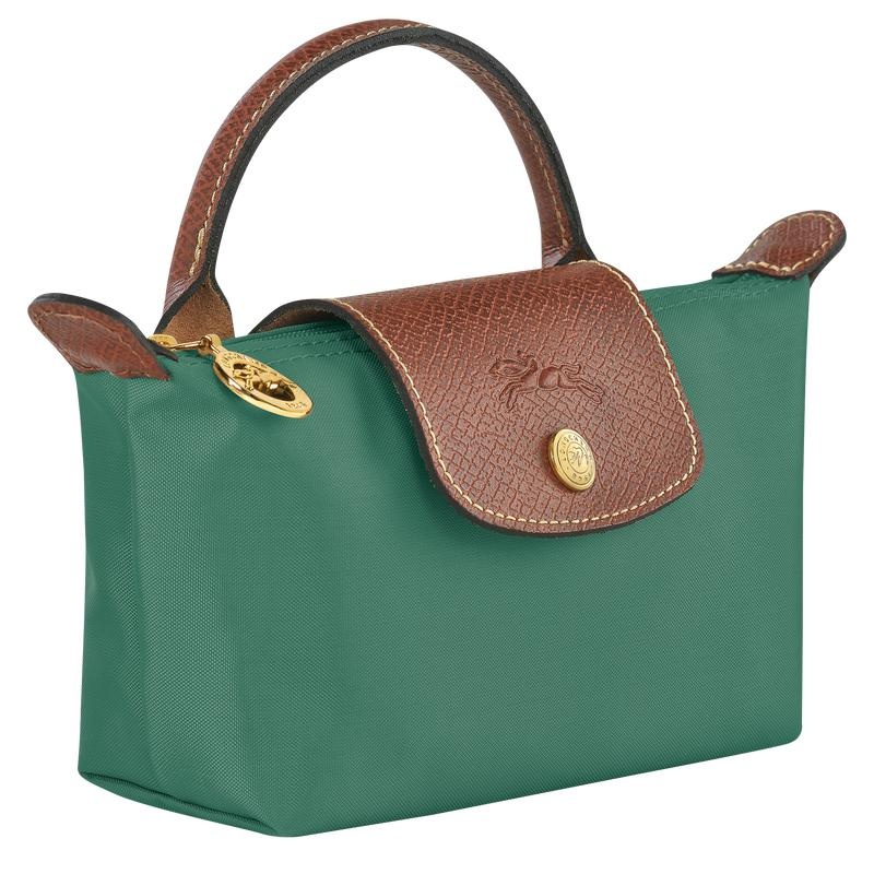 Pochettes Longchamp Le Pliage Original with handle Femme Vert | 2068-ZAFHJ