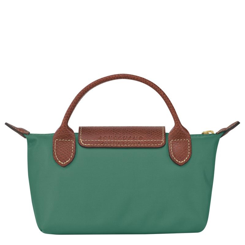 Pochettes Longchamp Le Pliage Original with handle Femme Vert | 2068-ZAFHJ