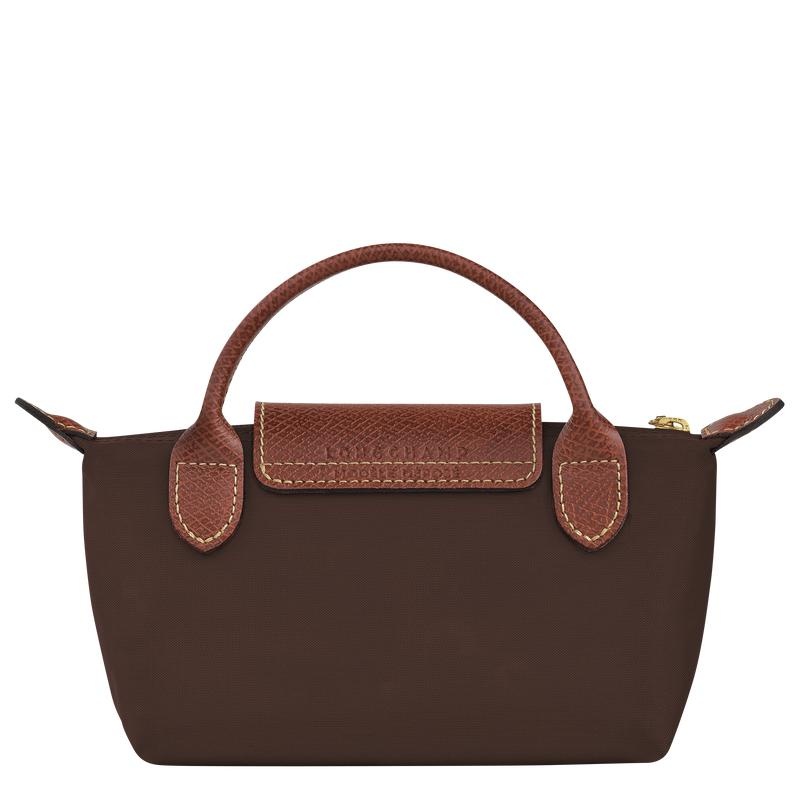 Pochettes Longchamp Le Pliage Original with handle Homme Marron | 6382-IAEGM