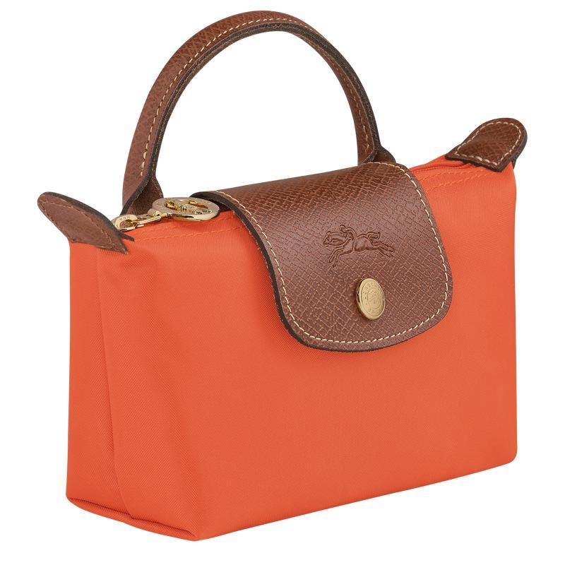 Pochettes Longchamp Le Pliage Original with handle Homme Orange | 4689-AZRYB