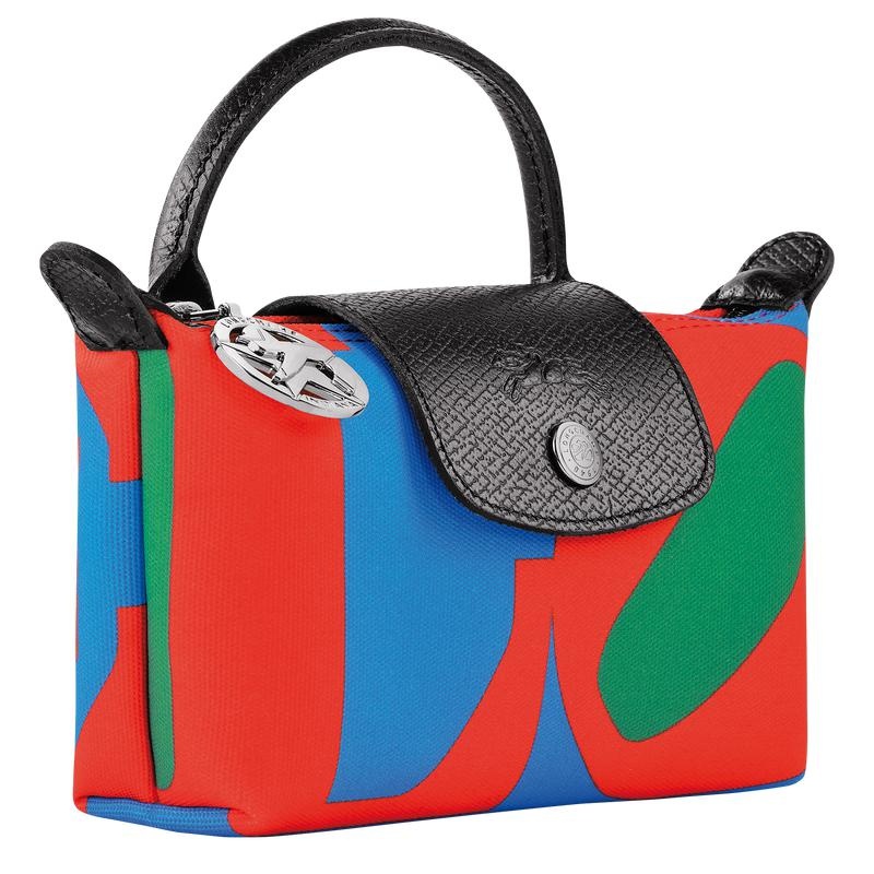 Pochettes Longchamp x Robert Indiana Femme Red/Navy | 5871-UWAJK