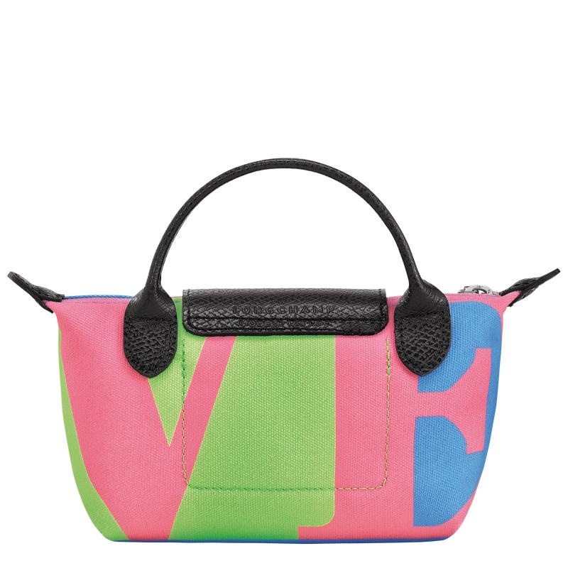 Pochettes Longchamp x Robert Indiana Homme Rose | 4817-DOUTR