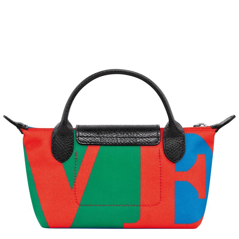 Pochettes Longchamp x Robert Indiana Homme Red/Navy | 4650-DKHCB