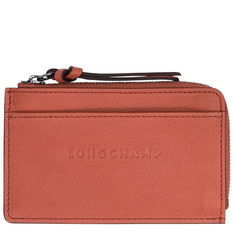 Porte-Cartes Longchamp 3D Femme Rouge | 8652-VTPDZ