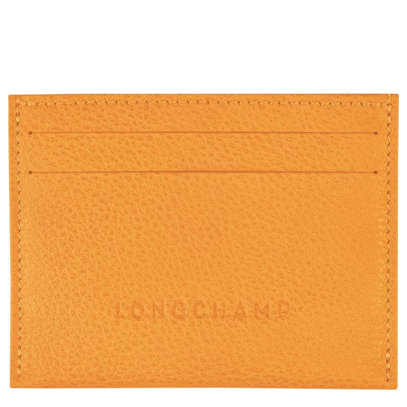 Porte-Cartes Longchamp Le Foulonné Femme Abricot Orange | 2369-QPXKI