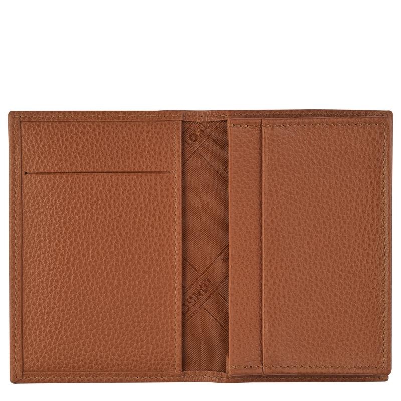 Porte-Cartes Longchamp Le Foulonné Femme Marron | 0165-QYARK