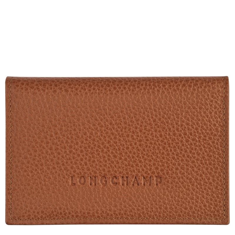 Porte-Cartes Longchamp Le Foulonné Femme Marron | 0165-QYARK