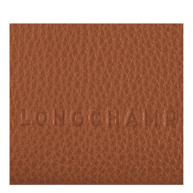 Porte-Cartes Longchamp Le Foulonné Femme Marron | 8092-ZRGBH