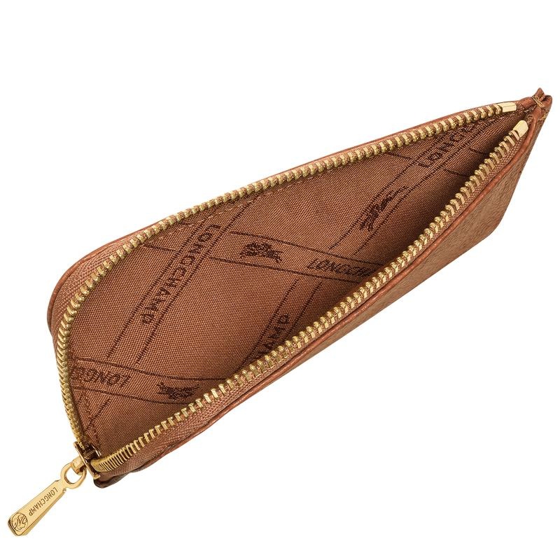 Porte-Cartes Longchamp Le Foulonné Femme Marron | 5208-JLPZY