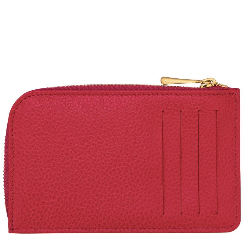 Porte-Cartes Longchamp Le Foulonné Femme Rouge | 3547-BVTOS