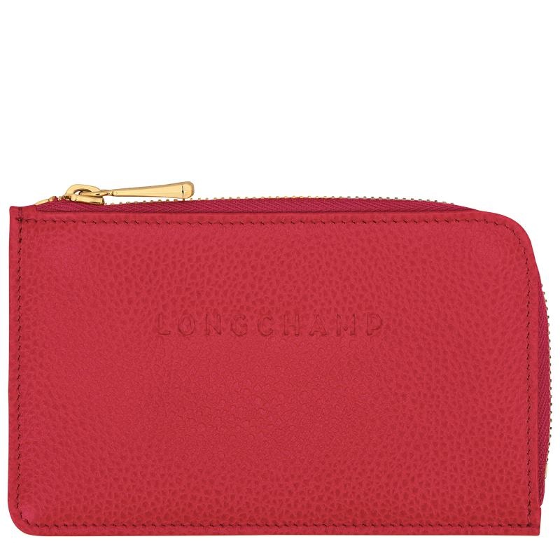 Porte-Cartes Longchamp Le Foulonné Femme Rouge | 3547-BVTOS