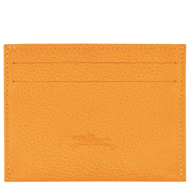 Porte-Cartes Longchamp Le Foulonné Homme Abricot Orange | 2506-KASHR