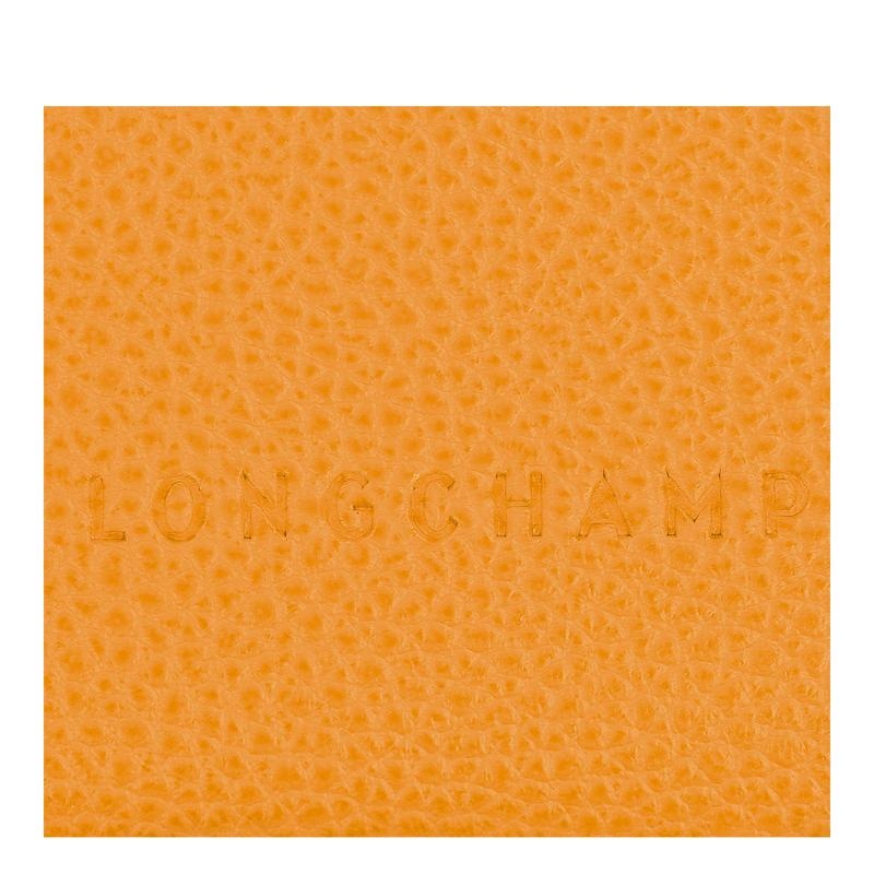 Porte-Cartes Longchamp Le Foulonné Homme Abricot Orange | 2506-KASHR