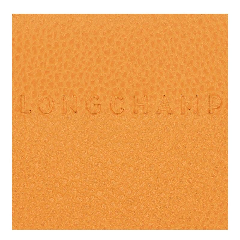 Porte-Cartes Longchamp Le Foulonné Homme Abricot Orange | 1653-KUYVC