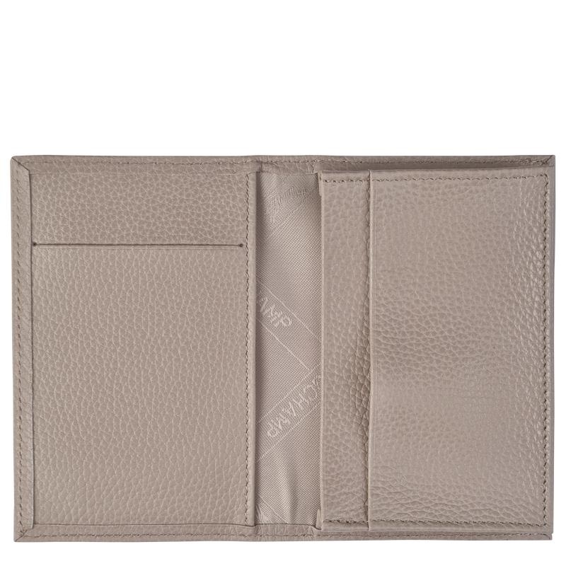 Porte-Cartes Longchamp Le Foulonné Homme Grise | 6302-VFSLN