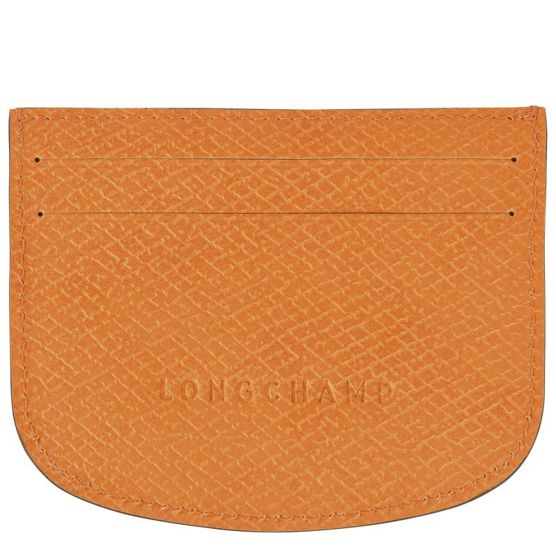 Porte-Cartes Longchamp Épure Femme Abricot Orange | 8573-QMERO