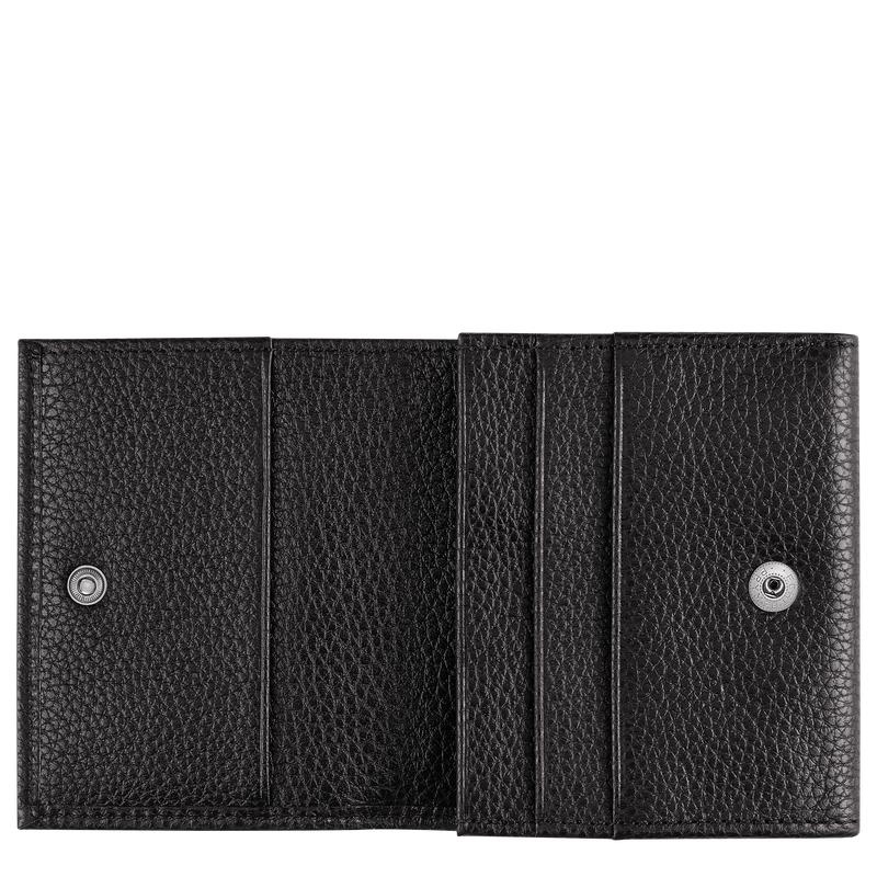 Porte-Monnaie Longchamp Le Foulonné Femme Noir | 5862-BJIMS