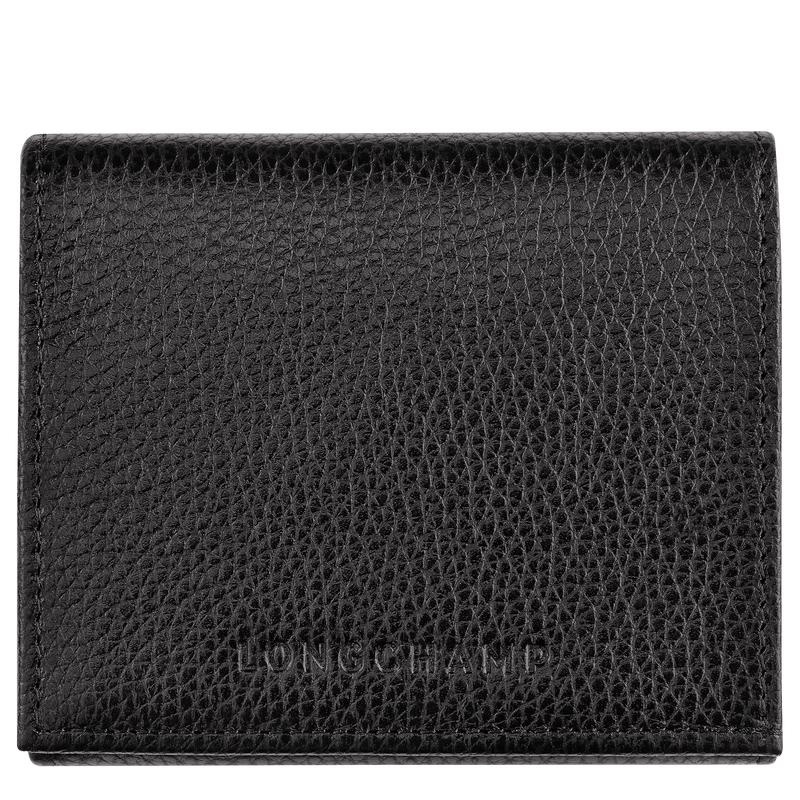 Porte-Monnaie Longchamp Le Foulonné Homme Noir | 8952-MWSUY