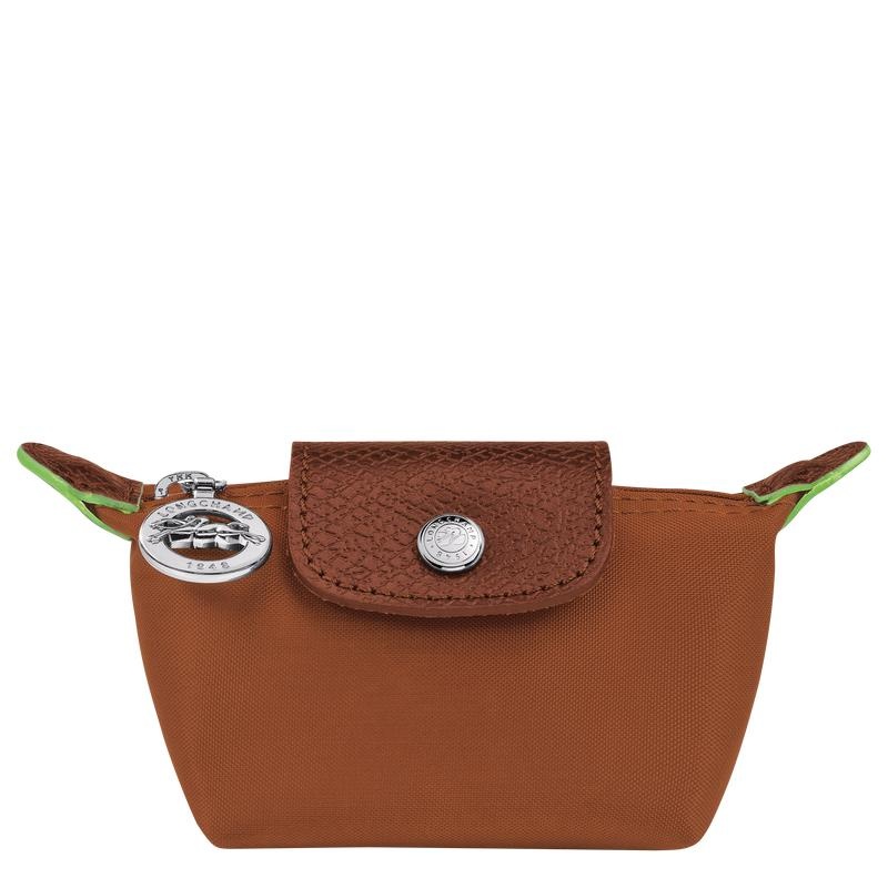 Porte-Monnaie Longchamp Le Pliage Green Homme Marron | 0764-QRGWS