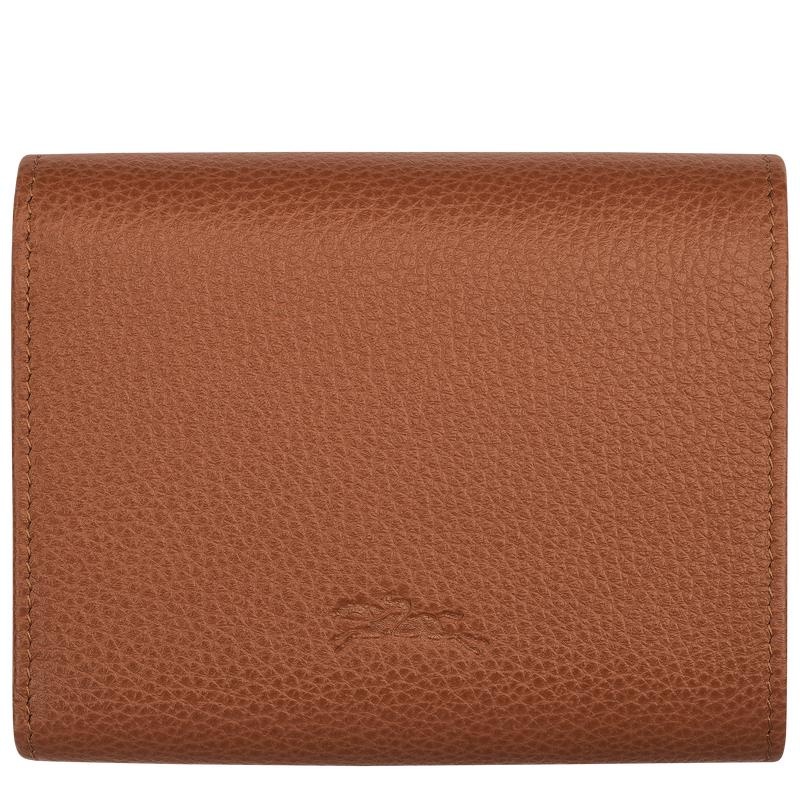 Portefeuilles Longchamp Le Foulonné Femme Marron | 2837-GBAKT