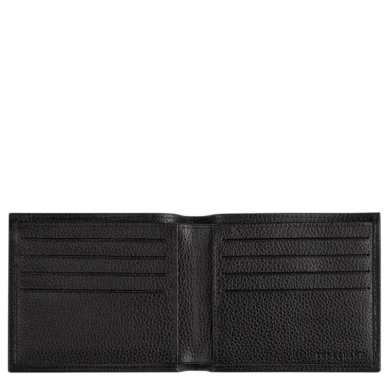 Portefeuilles Longchamp Le Foulonné Homme Noir | 8032-FRYNV