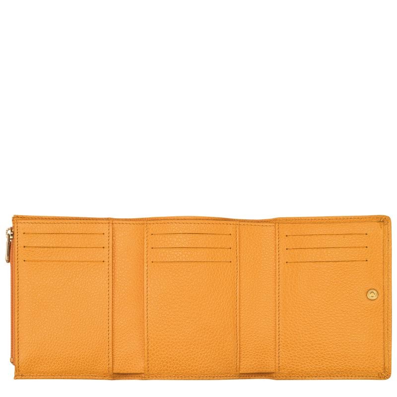 Portefeuilles Longchamp Le Foulonné Homme Abricot Orange | 8073-KPXDC