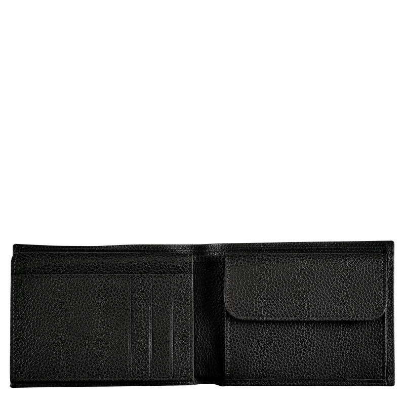 Portefeuilles Longchamp Le Foulonné Homme Noir | 9748-DXVYP