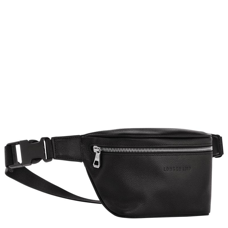 Sac Banane Longchamp Le Foulonné M Femme Noir | 2845-UTSWQ